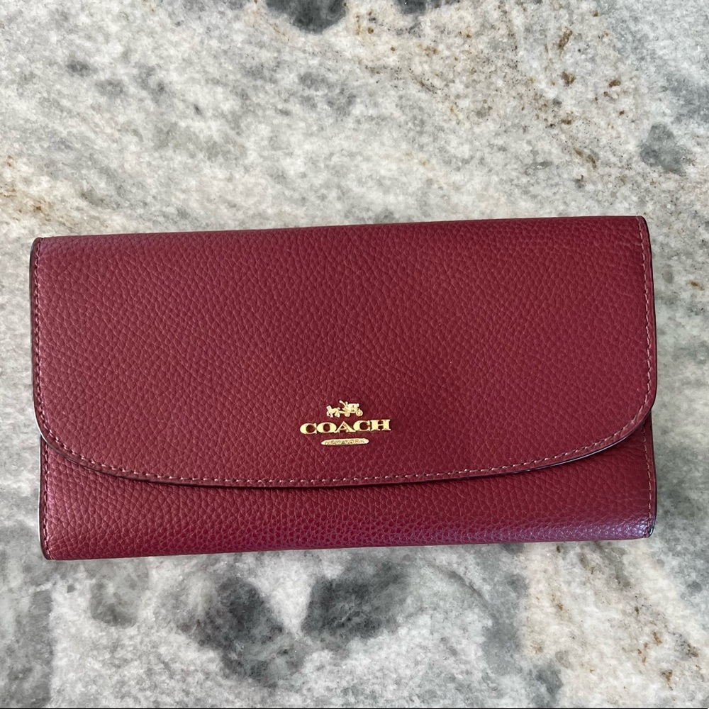 Coach Wallet - Dark Red